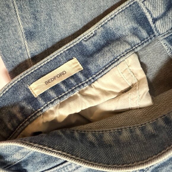 Lafayette 148 New York Bedford Light Wash Straight Leg Jeans 31 Classic Minimal - Picture 5 of 7